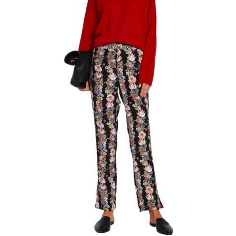 Equipment Floral 100% Silk Trousers- XS